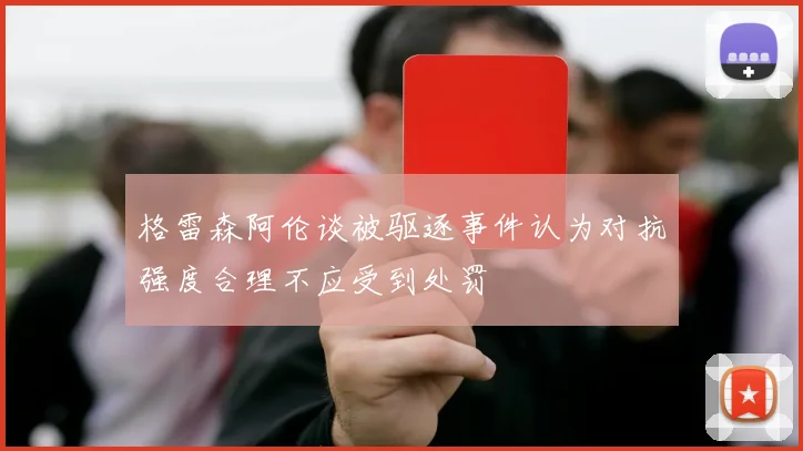 格雷森阿伦谈被驱逐事件认为对抗强度合理不应受到处罚